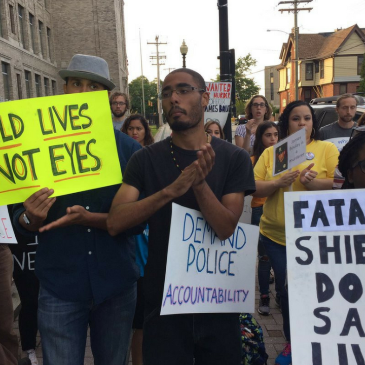 Protesters in Bridgeport demand police accountability after police officer James Boulay killed Jayson Negron